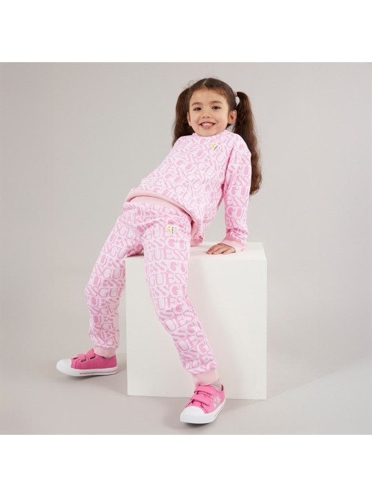 GUESS SPODNIE DRESOWE DLA DZIEWCZYNKI ROŻOWE K5YQ13KAD74-P61P
