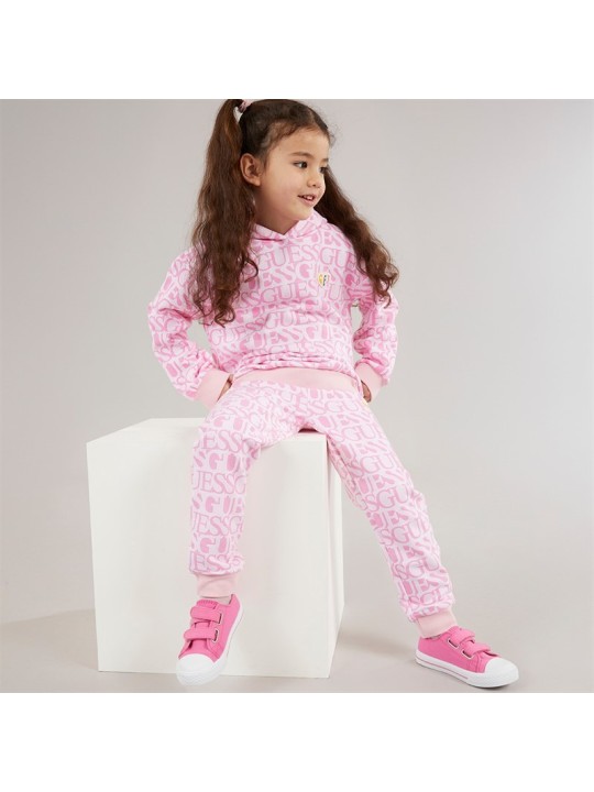 GUESS SPODNIE DRESOWE DLA DZIEWCZYNKI ROŻOWE K5YQ13KAD74-P61P