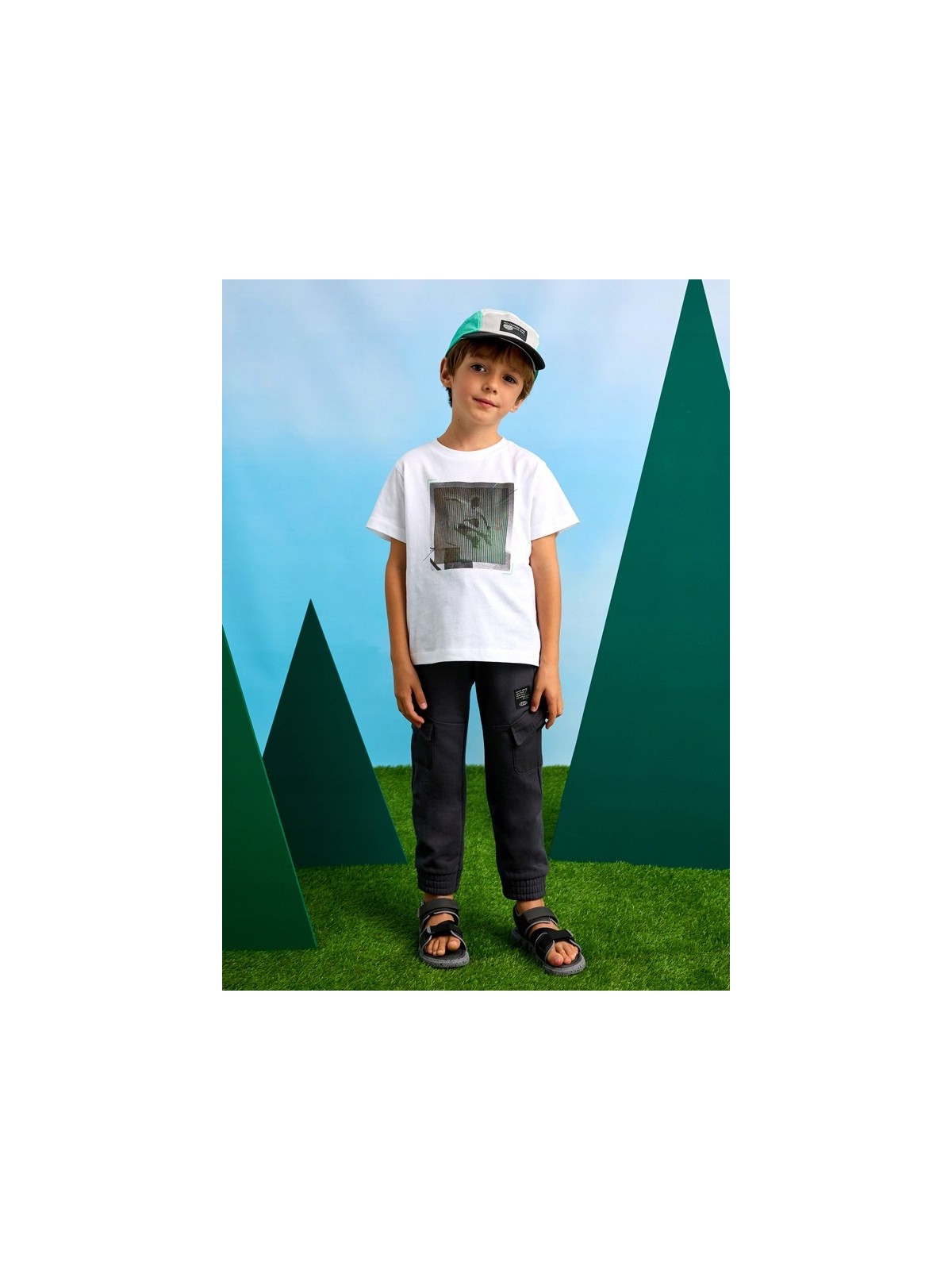 MAYORAL T-SHIRT BLUZKA KOSZULKA NA KRÓTKI RĘKAW DLA CHŁOPCA 3035/39