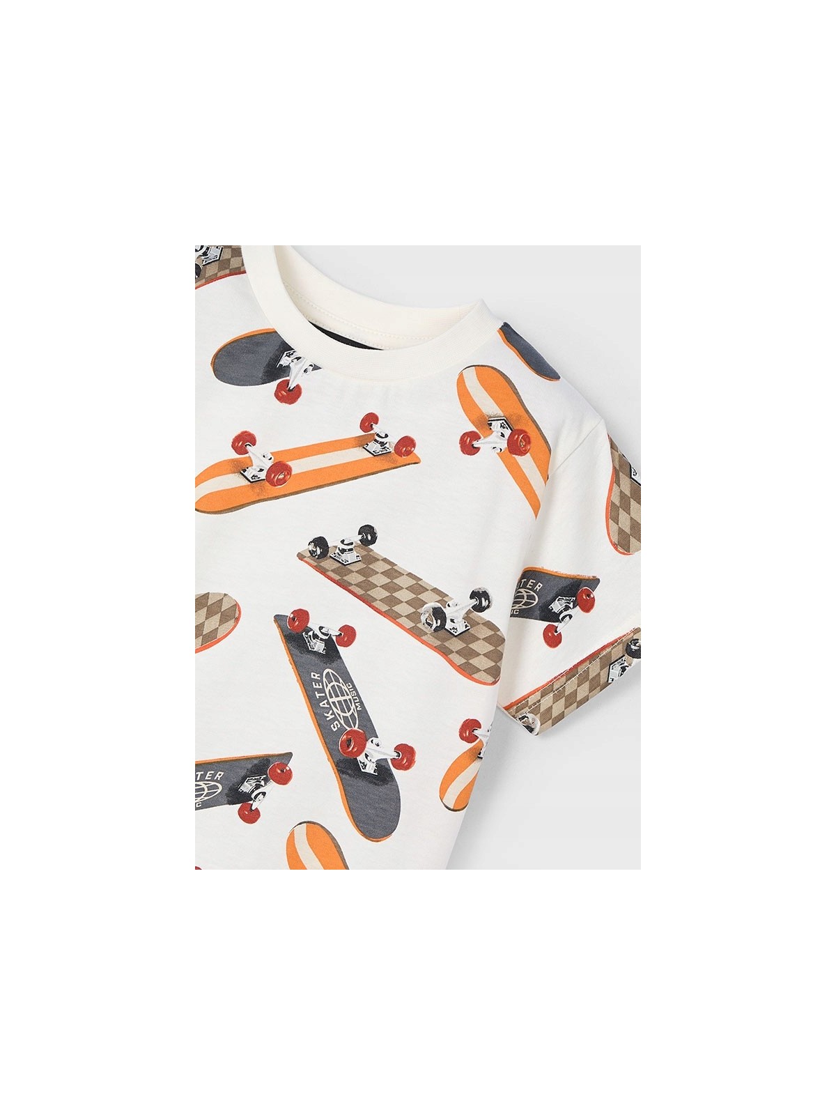 MAYORAL T-SHIRT BLUZKA KOSZULKA NA KRÓTKI RĘKAW DLA CHŁOPCA W DESKOROLKI 3038/55