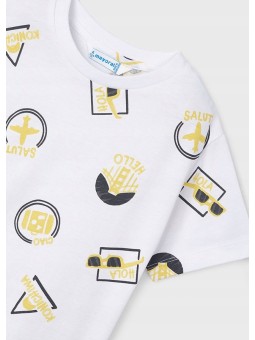 MAYORAL T-SHIRT BLUZKA KOSZULKA NA KRÓTKI RĘKAW DLA CHŁOPCA 3021/25