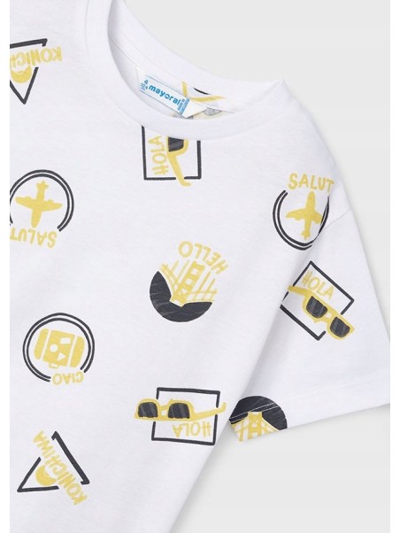 MAYORAL T-SHIRT BLUZKA KOSZULKA NA KRÓTKI RĘKAW DLA CHŁOPCA 3021/25
