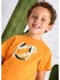 MAYORAL T-SHIRT BLUZKA KOSZULKA NA KRÓTKI RĘKAW DLA CHŁOPCA POMARAŃCZ 3040/64