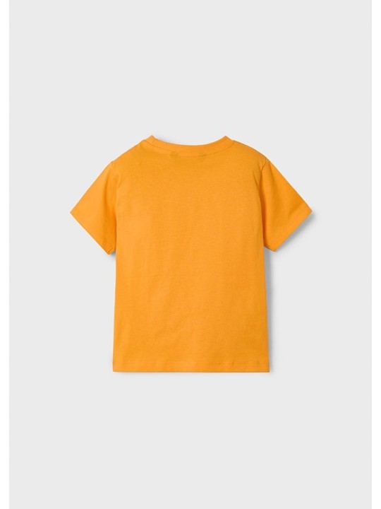 MAYORAL T-SHIRT BLUZKA KOSZULKA NA KRÓTKI RĘKAW DLA CHŁOPCA POMARAŃCZ 3040/64