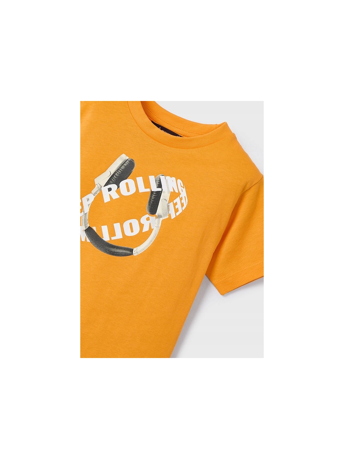 MAYORAL T-SHIRT BLUZKA KOSZULKA NA KRÓTKI RĘKAW DLA CHŁOPCA POMARAŃCZ 3040/64