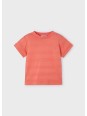 MAYORAL T-SHIRT BLUZKA KOSZULKA NA KRÓTKI RĘKAW DLA CHŁOPCA POMARAŃCZ  DZIANINA 3028/87