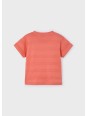 MAYORAL T-SHIRT BLUZKA KOSZULKA NA KRÓTKI RĘKAW DLA CHŁOPCA POMARAŃCZ  DZIANINA 3028/87