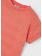 MAYORAL T-SHIRT BLUZKA KOSZULKA NA KRÓTKI RĘKAW DLA CHŁOPCA POMARAŃCZ  DZIANINA 3028/87