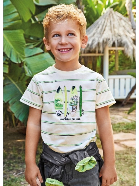 MAYORAL T-SHIRT BLUZKA KOSZULKA NA KRÓTKI RĘKAW DLA CHŁOPCA 3017/10