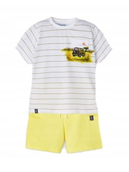 MAYORAL KOMPLET DLA CHŁOPCA KOSZULKA NA KRÓTKI RĘKAW PLUS SPODENKI 3675/87