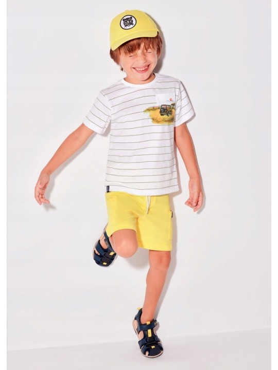 MAYORAL KOMPLET DLA CHŁOPCA KOSZULKA NA KRÓTKI RĘKAW PLUS SPODENKI 3675/87