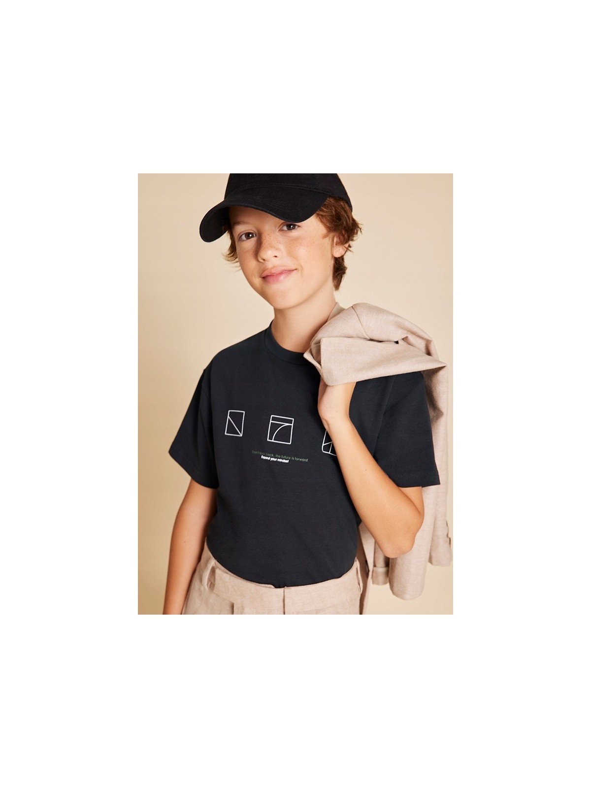 MAYORAL NUKUTAVAKE  KOSZULKA BLUZKA NA KRÓTKI RĘKAW DLA CHŁOPCA CZARNA 6003/92