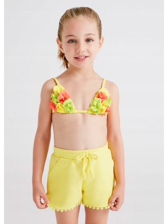 MAYORAL STRÓJ KĄPIELOWY DWUCZĘSCIOWY DLA DZIEWCZYNKI ŻÓŁTY Z KWIATKAMI 3767/60