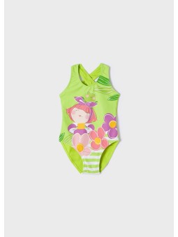 MAYORAL STRÓJ KĄPIELOWY JEDNOCZĘŚĆIOWY DLA DZIEWCZYNKI  ZIELONY 3770/62