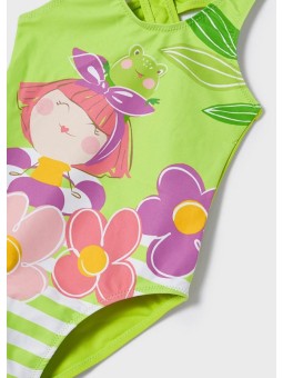 MAYORAL STRÓJ KĄPIELOWY JEDNOCZĘŚĆIOWY DLA DZIEWCZYNKI  ZIELONY 3770/62