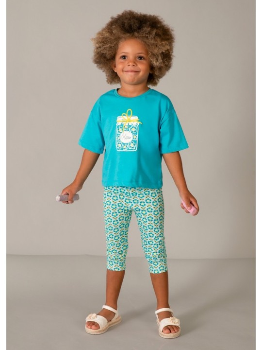 MAYORAL BLUZKA T-SHIRT KOSZULKA NA KRÓTKI RĘKAW DLA DZIEWCZYNKI 3016/24