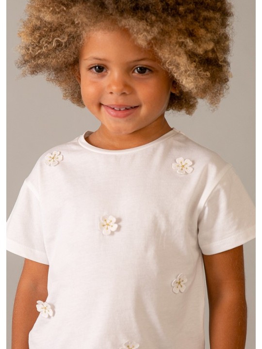 MAYORAL BLUZKA T-SHIRT KOSZULKA NA KRÓTKI RĘKAW DLA DZIEWCZYNKI 3013/10