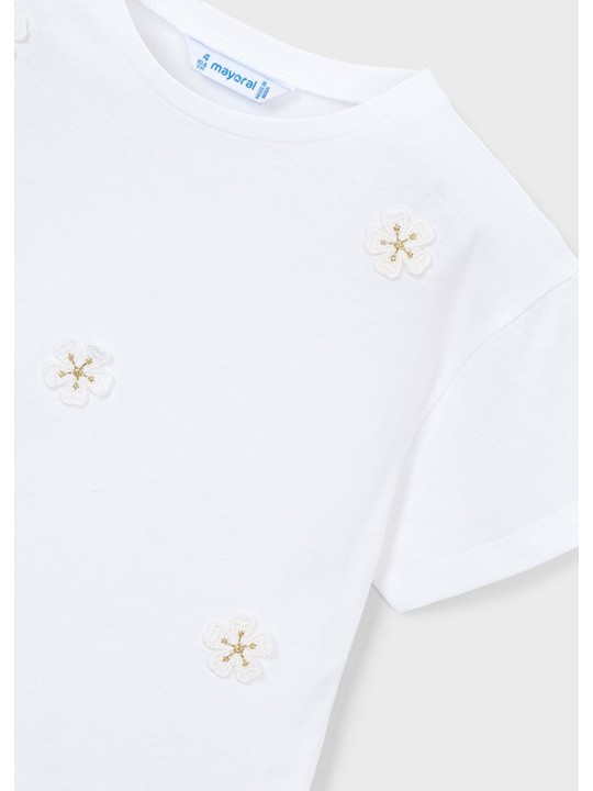 MAYORAL BLUZKA T-SHIRT KOSZULKA NA KRÓTKI RĘKAW DLA DZIEWCZYNKI 3013/10
