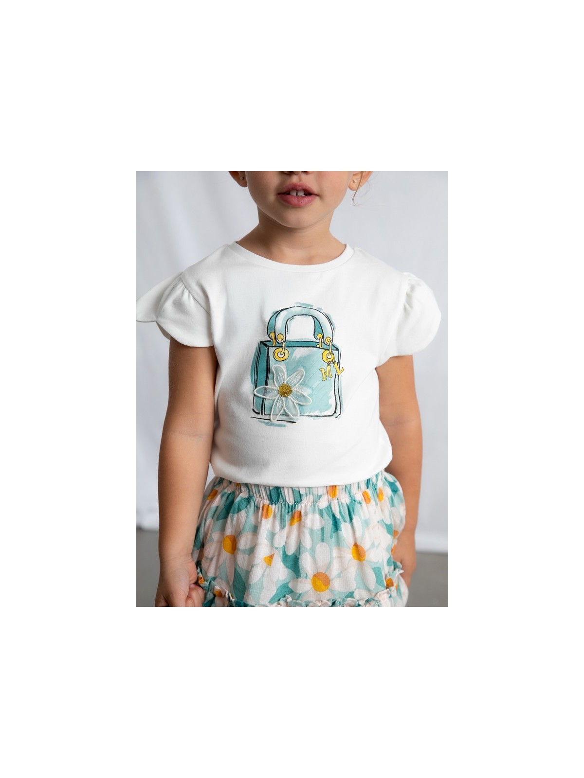 MAYORAL BLUZKA T-SHIRT KOSZULKA NA KRÓTKI RĘKAW DLA DZIEWCZYNKI 3002/52