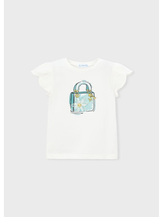 MAYORAL BLUZKA T-SHIRT KOSZULKA NA KRÓTKI RĘKAW DLA DZIEWCZYNKI 3002/52