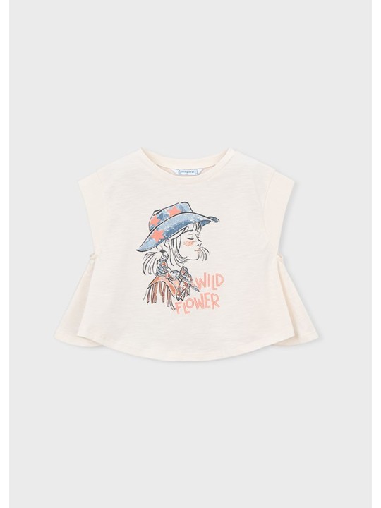 MAYORAL KOSZULKA NA KRÓTKI RĘKAW DLA DZIEWCZYNKI 3006/67