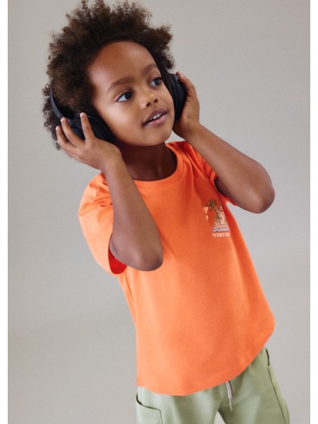 MAYORAL T-SHIRT KOSZULKA NA KRÓTKI RĘKAW DLA CHŁOPCA POMARAŃCZ 3078/71