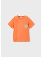 MAYORAL T-SHIRT KOSZULKA NA KRÓTKI RĘKAW DLA CHŁOPCA POMARAŃCZ 3078/71