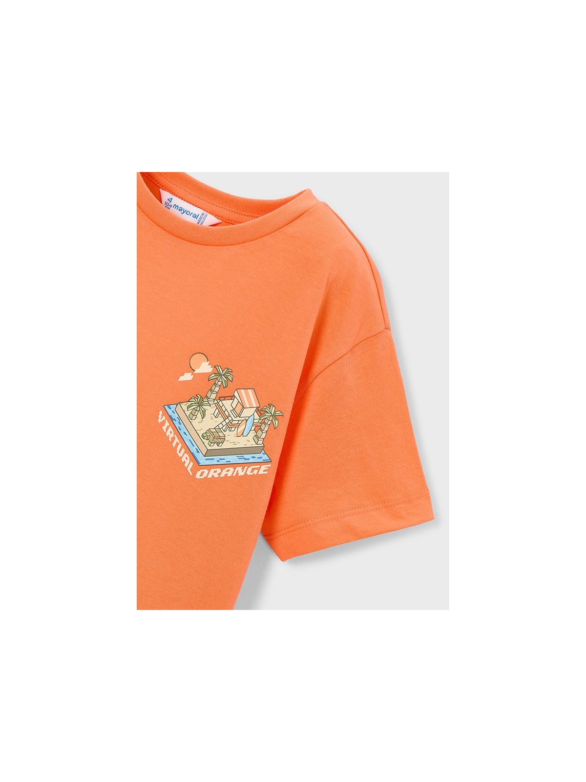 MAYORAL T-SHIRT KOSZULKA NA KRÓTKI RĘKAW DLA CHŁOPCA POMARAŃCZ 3078/71