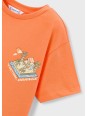 MAYORAL T-SHIRT KOSZULKA NA KRÓTKI RĘKAW DLA CHŁOPCA POMARAŃCZ 3078/71
