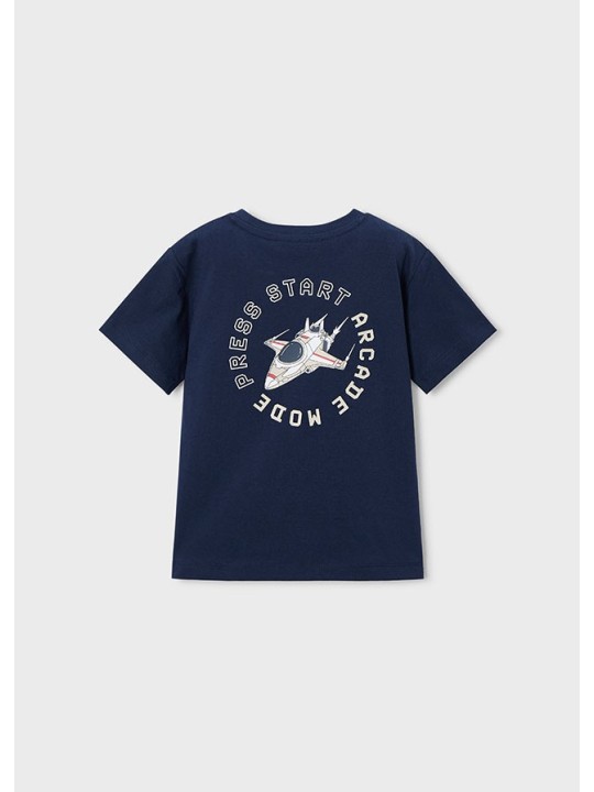 MAYORAL T-SHIRT KOSZULKA NA KRÓTKI RĘKAW DLA CHŁOPCA GRANAT 3063