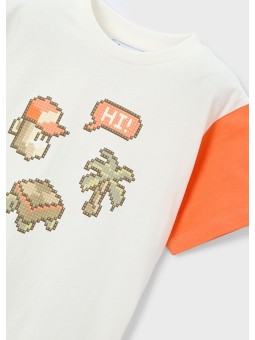 MAYORAL T-SHIRT KOSZULKA NA KRÓTKI RĘKAW DLA CHŁOPCA 3076/78