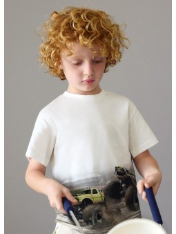 MAYORAL T-SHIRT KOSZULKA NA KRÓTKI RĘKAW DLA CHŁOPCA AUTO 3071/57