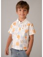 MAYORAL T-SHIRT  KOSZULKA POLO DLA CHŁOPCA NA KRÓTKI RĘKAW NADRUK  3104/87