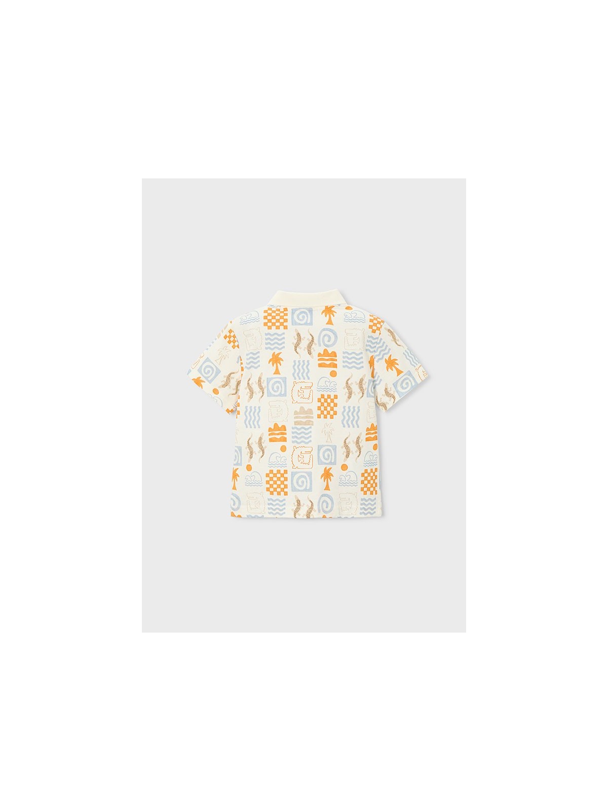 MAYORAL T-SHIRT  KOSZULKA POLO DLA CHŁOPCA NA KRÓTKI RĘKAW NADRUK  3104/87