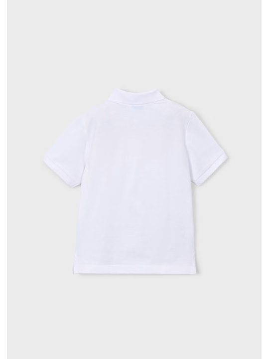 MAYORAL T-SHIRT KOSZULKA POLO DLA CHŁOPCA NA KRÓTKI RĘKAW BIAŁA 150/16
