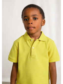 MAYORAL T-SHIRT KOSZULKA POLO DLA CHŁOPCA NA KRÓTKI RĘKAW LIMONKA 150/10