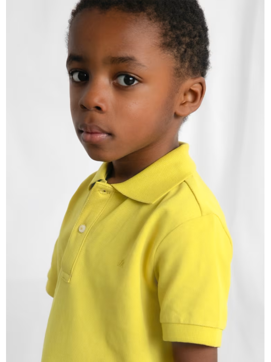 MAYORAL T-SHIRT KOSZULKA POLO DLA CHŁOPCA NA KRÓTKI RĘKAW LIMONKA 150/10