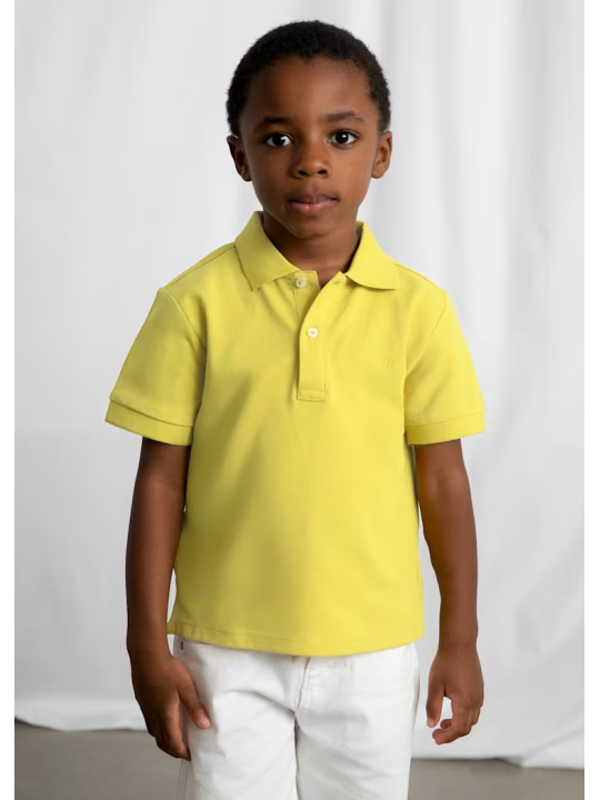 MAYORAL T-SHIRT KOSZULKA POLO DLA CHŁOPCA NA KRÓTKI RĘKAW LIMONKA 150/10