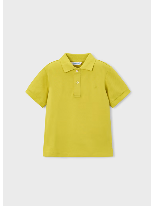 MAYORAL T-SHIRT KOSZULKA POLO DLA CHŁOPCA NA KRÓTKI RĘKAW LIMONKA 150/10