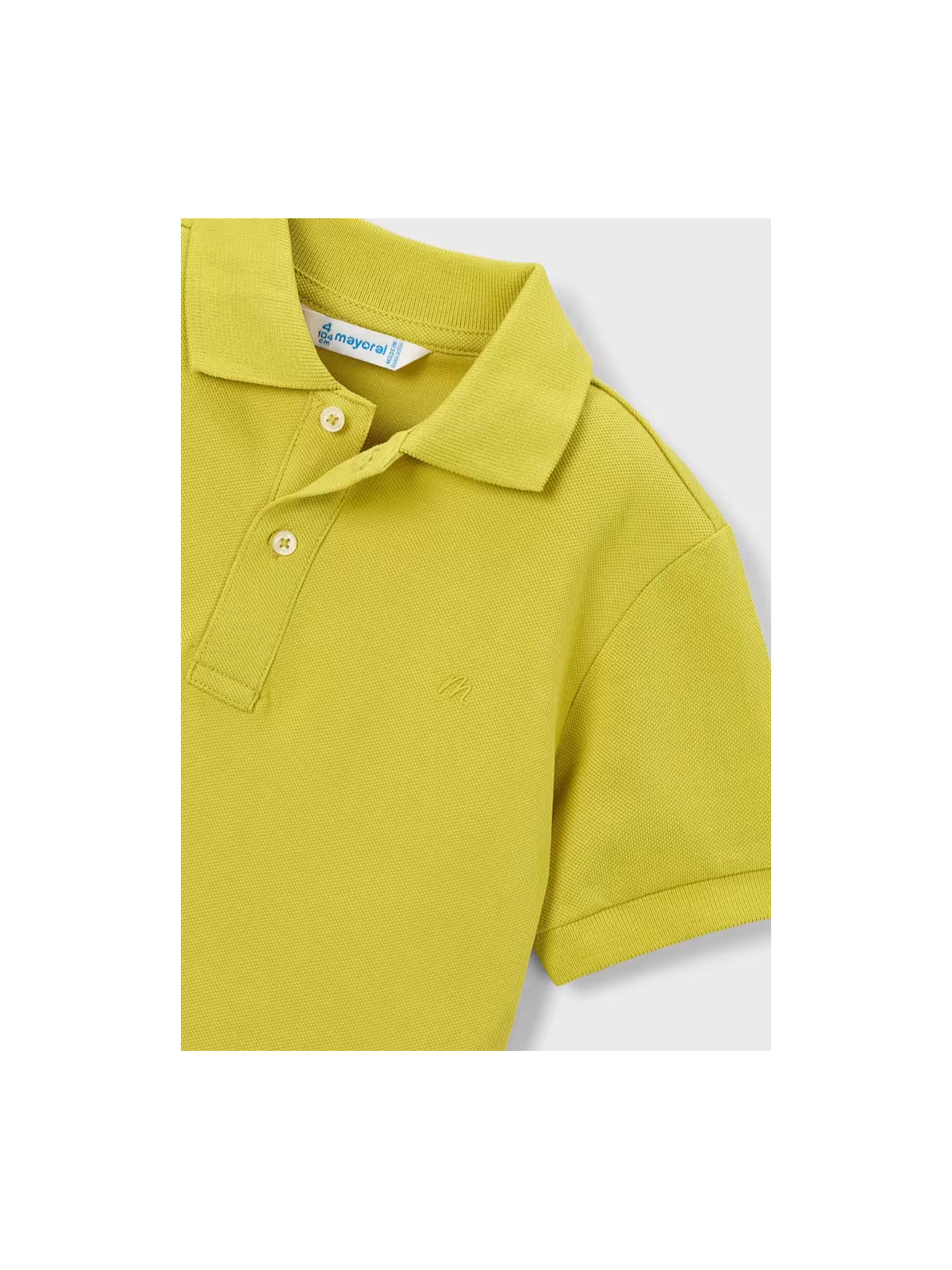 MAYORAL T-SHIRT KOSZULKA POLO DLA CHŁOPCA NA KRÓTKI RĘKAW LIMONKA 150/10