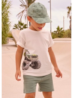 MAYORAL KOMPLET DLA CHŁOPCA KOSZULKA NA KRÓTKI RĘKAW PLUS SPODENKI 3675/87