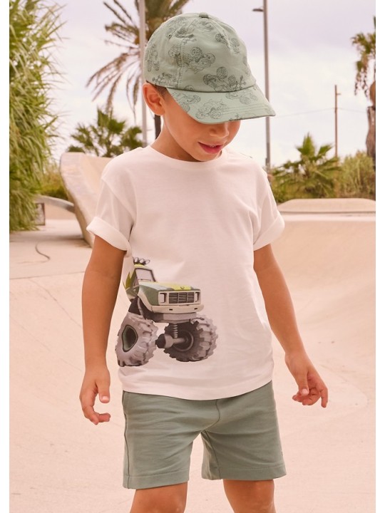 MAYORAL KOMPLET DLA CHŁOPCA KOSZULKA NA KRÓTKI RĘKAW PLUS SPODENKI 3675/87