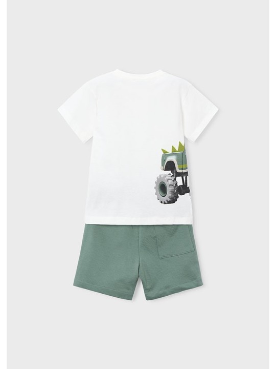 MAYORAL KOMPLET DLA CHŁOPCA KOSZULKA NA KRÓTKI RĘKAW PLUS SPODENKI 3675/87