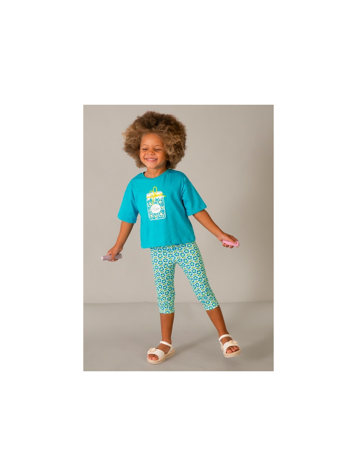 MAYORAL LEGINSY DLA DZIEWCZYNKI Z NADRUKIEM KWIATY 3722/31