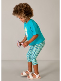 MAYORAL LEGINSY DLA DZIEWCZYNKI Z NADRUKIEM KWIATY 3722/31