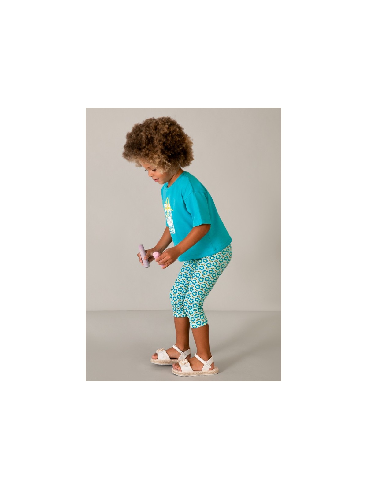 MAYORAL LEGINSY DLA DZIEWCZYNKI Z NADRUKIEM KWIATY 3722/31