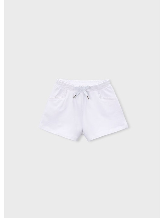 MAYORAL KRÓTKIE SPODENKI DLA DZIEWCZYNKI BIAŁE 607/15