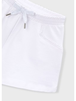 MAYORAL KRÓTKIE SPODENKI DLA DZIEWCZYNKI BIAŁE 607/15