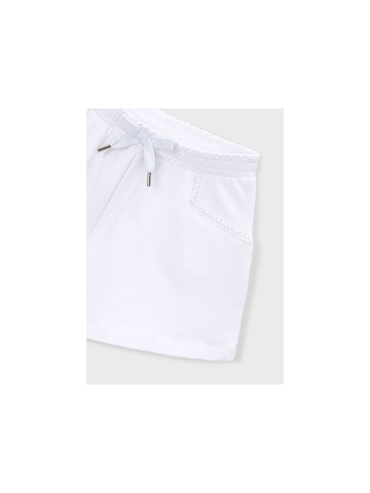 MAYORAL KRÓTKIE SPODENKI DLA DZIEWCZYNKI BIAŁE 607/15