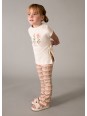 MAYORAL KOMPLET DLA DZIEWCZYNKI KOSZULKA LEGINSY DZWONY 3728/59